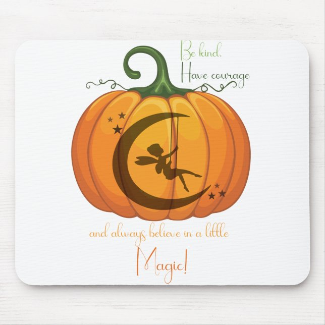 Halloween Pumpkin Fairy design Mouse Mat (Front)