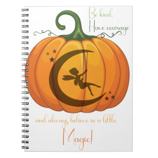 Halloween Pumpkin Fairy design Notebook