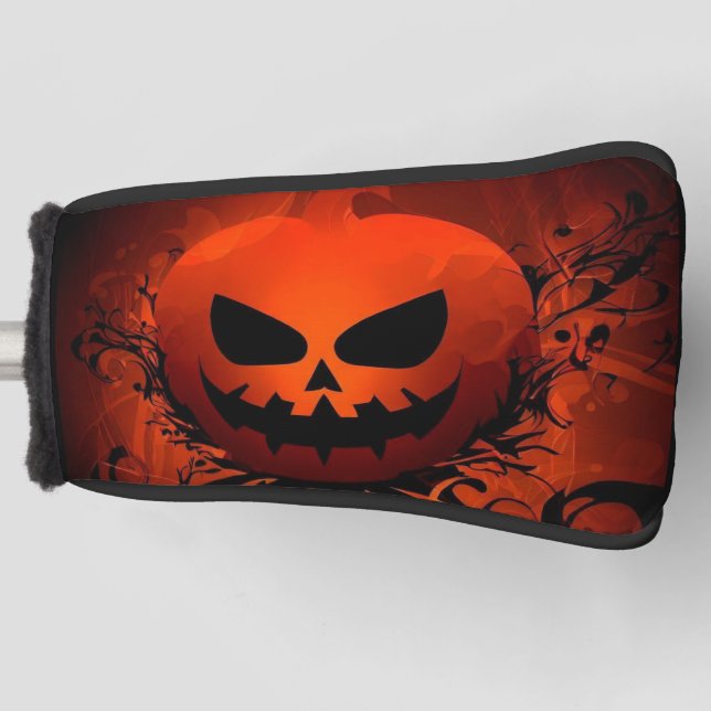 Halloween/Pumpkin/fall/autumn Golf Head Cover (Front)