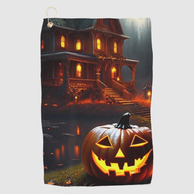 Halloween/Pumpkin/Fall  Golf Towel (Front)