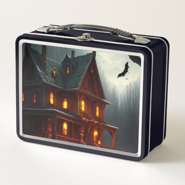 Halloween/Pumpkin/Fall Metal Lunch Box (Front)