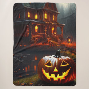 Halloween/Pumpkin/Fall Sherpa Blanket