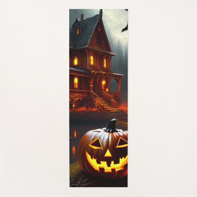 Halloween/Pumpkin/Fall Yoga Mat (Front)