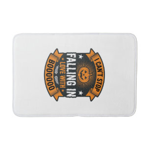 Halloween Pumpkin Falling In Love Vintage Shirt De Bath Mat