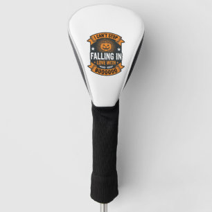 Halloween Pumpkin Falling In Love Vintage Shirt De Golf Head Cover