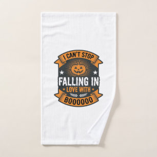 Halloween Pumpkin Falling In Love Vintage Shirt De Hand Towel