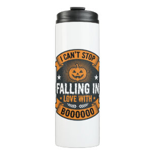 Halloween Pumpkin Falling In Love Vintage Shirt De Thermal Tumbler