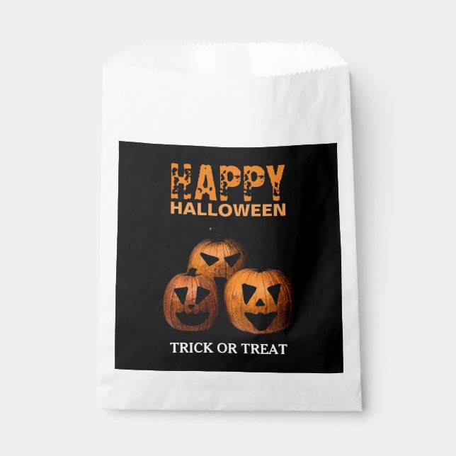 Halloween Pumpkin Favour Bags (Front)