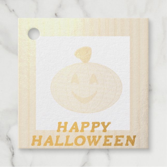 Halloween Pumpkin  Favour Tags (Front)