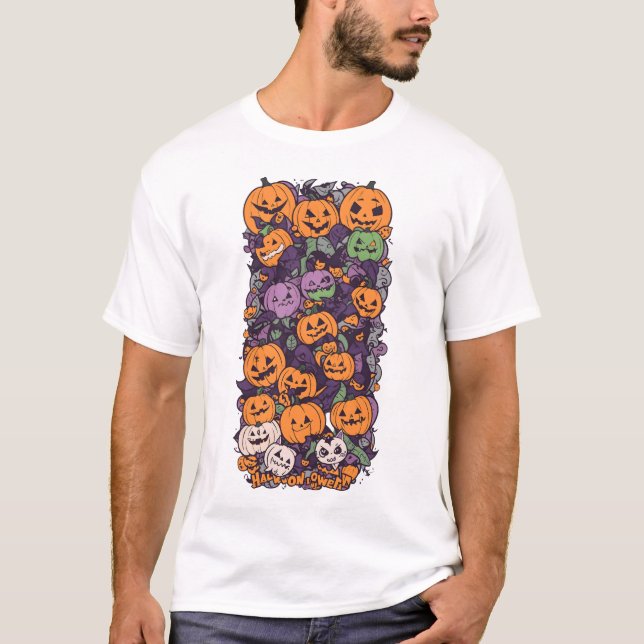 Halloween Pumpkin Fest V1 T-Shirt (Front)