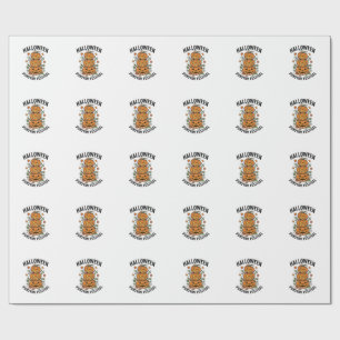 Halloween Pumpkin Festival Vintage Jack O Lantern Wrapping Paper
