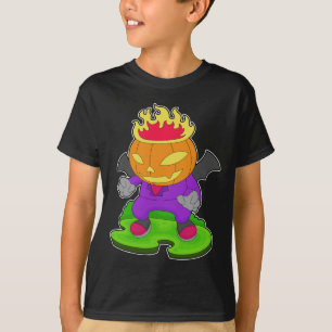Halloween Pumpkin Fire T-Shirt