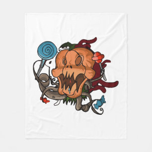 Halloween Pumpkin                        Fleece Blanket