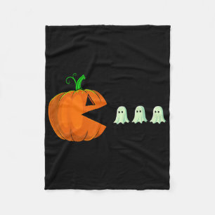 Halloween Pumpkin Fun Ghosts Boys Kids Women Men  Fleece Blanket