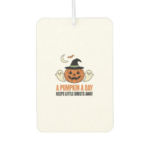 Halloween Pumpkin Funny Ghost Vintage Quote_1 Car Air Freshener