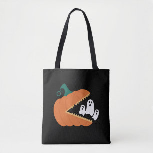 Halloween Pumpkin Funny Ghosts Boys Kids  Tote Bag