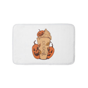 Halloween Pumpkin Funny Halloween Pumpkin Bath Mat