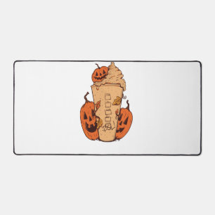 Halloween Pumpkin Funny Halloween Pumpkin Desk Mat
