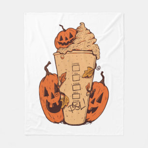 Halloween Pumpkin Funny Halloween Pumpkin Fleece Blanket