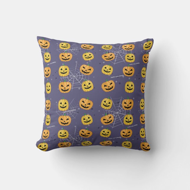 Halloween Pumpkin - Funny Pattern Cushion (Front)