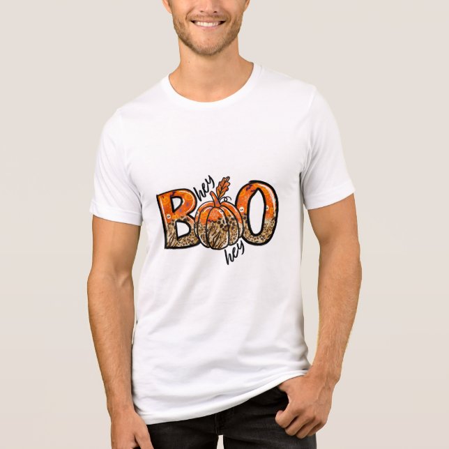 Halloween pumpkin funny  Tri-Blend shirt (Front)