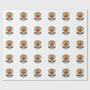 Halloween Pumpkin Funny Vintage Witch Hat_1 Wrapping Paper