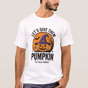 Halloween Pumpkin Funny Witch Hat Spooky Retro_1 T-Shirt