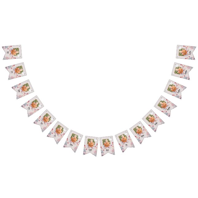 Halloween Pumpkin Ghost Birthday Photo Bunting (All)