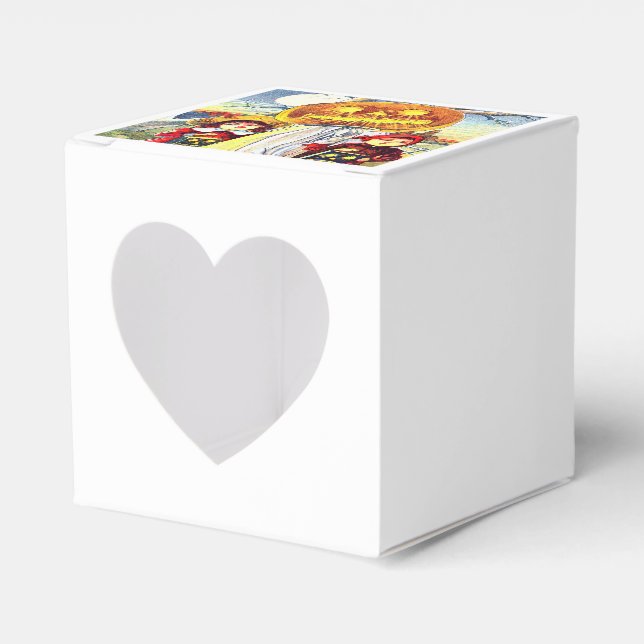 Halloween Pumpkin Ghost Favour Box (Front Side)