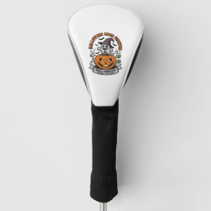 Halloween Pumpkin Ghost Vintage Engraving Shirt_1 Golf Head Cover