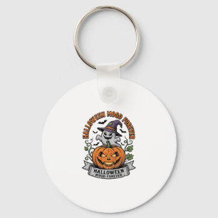Halloween Pumpkin Ghost Vintage Engraving Shirt_1 Key Ring
