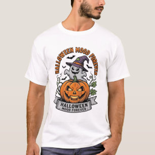 Halloween Pumpkin Ghost Vintage Engraving Shirt_1 T-Shirt