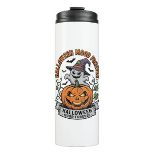 Halloween Pumpkin Ghost Vintage Engraving Shirt_1 Thermal Tumbler
