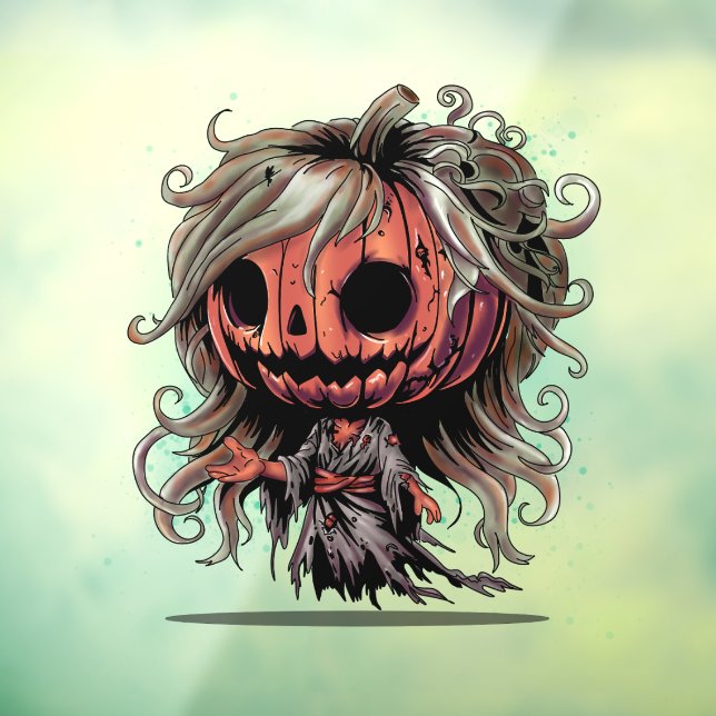 Halloween Pumpkin Ghoul Window Cling (Sheet 3)