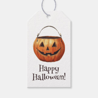 Halloween Pumpkin Gift Tags