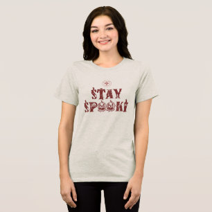 Halloween Pumpkin Graphic T-Shirt Tri-Blend Shirt