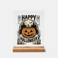 Halloween Pumpkin Graveyard Vintage Spooky Tee Art