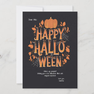 Halloween Pumpkin Greeting Card