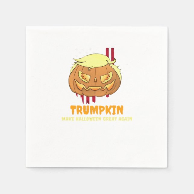 Halloween Pumpkin, Halloween-Trumpkin  Napkin (Front)