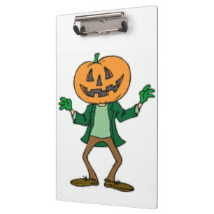 HALLOWEEN PUMPKIN HEAD CLIPBOARD