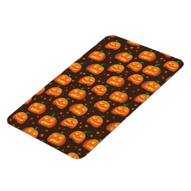 Halloween Pumpkin head pattern. Magnet (Left Side)