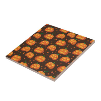 Halloween Pumpkin head pattern. Tile