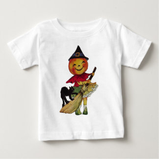 Halloween Pumpkin Head Witch Kid's Long Sleeve Top