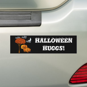 HALLOWEEN PUMPKIN HEADS BUMPER STICKER