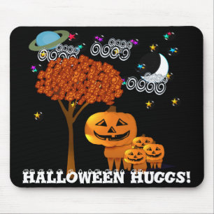 HALLOWEEN PUMPKIN  HEADS MOUSE MAT