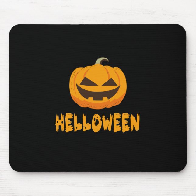 Halloween Pumpkin Helloween Mouse Mat (Front)