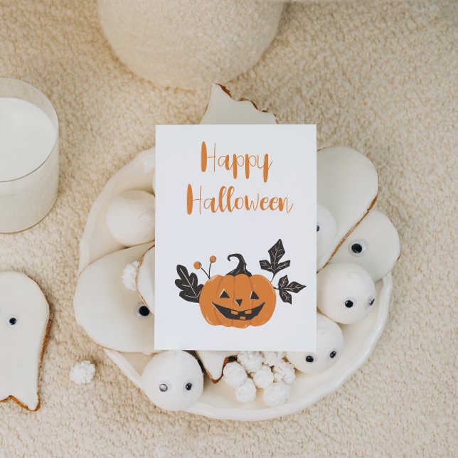 Halloween Pumpkin Holiday Card (Creator Uploaded)