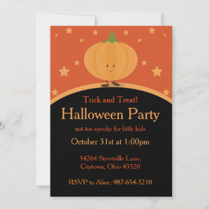 Halloween Pumpkin Invitation