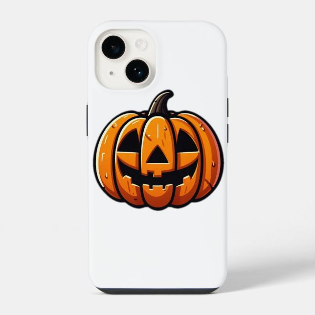 Halloween pumpkin iPhone case (Back)