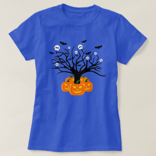 Halloween Pumpkin Jack o’ Lantern Dead Tree T-Shirt